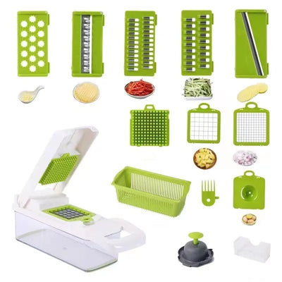 Vegetable Cutter Multifunctional Dicing Blades Slicer Shredder Fruit Peeler Potato Cheese Drain Grater Chopper Kitchen Tools