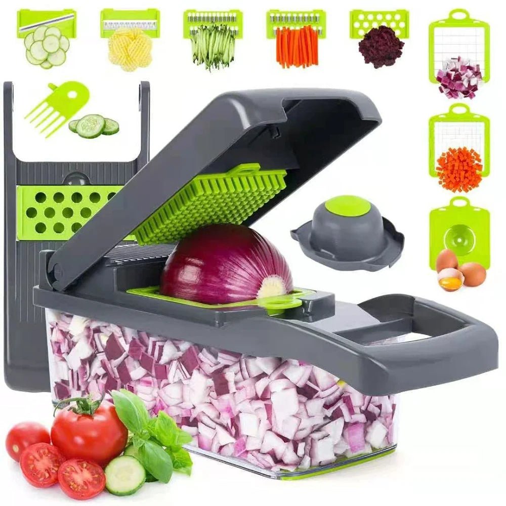 Vegetable Cutter Multifunctional Dicing Blades Slicer Shredder Fruit Peeler Potato Cheese Drain Grater Chopper Kitchen Tools