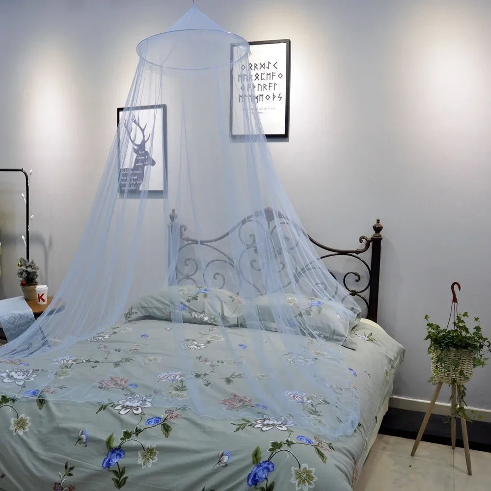 Solid Color Mosquito Net Canopy Bed Romantic Black Mosquito Net in Summer Encrypted Folding Universal Suspended 모기장