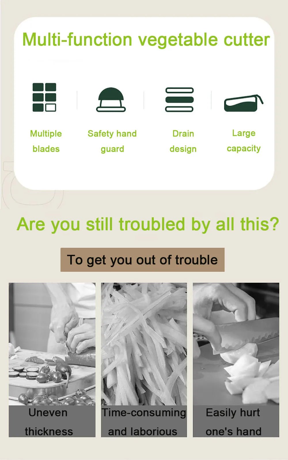 Vegetable Cutter Multifunctional Dicing Blades Slicer Shredder Fruit Peeler Potato Cheese Drain Grater Chopper Kitchen Tools