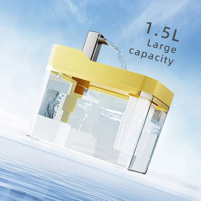 Automatic 1.5L Pet Water Fountain Filter Mute Cat Drink Bowl Pet Mobile Water Dispenser for Dog and Cat Water Feeding Supplies