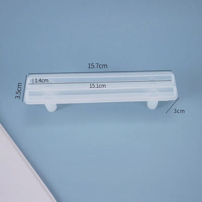 1/2pcs Large Rectangle Silicone Mold – DIY Epoxy Resin Tray for Fruit, Tea, Home Decor