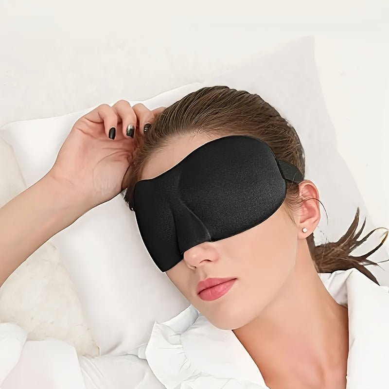 Natural Silk Sleep Mask - Light-Blocking, Ultra-Soft, Adjustable Comfort - Perfect for Travel & Everyday Use